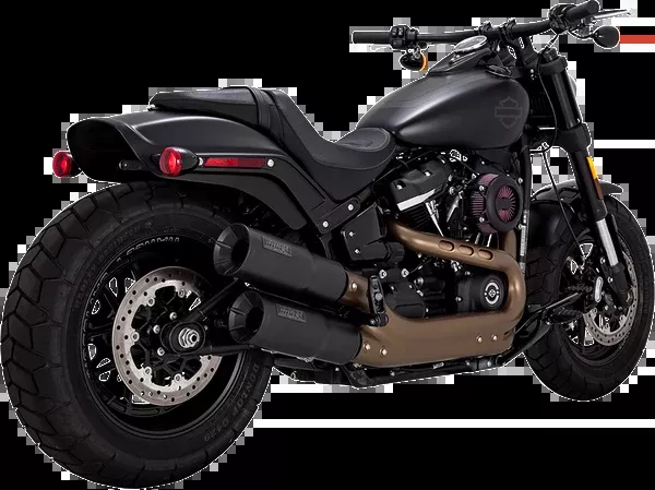 Vance & Hines Black Hi-Output Mufflers - Black - FXFB/FXFBS
