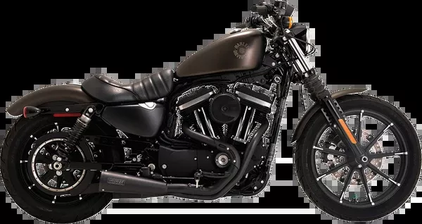 Vance & Hines Upsweep 2-Into-1 Exhaust System - Stainless Steel - Black