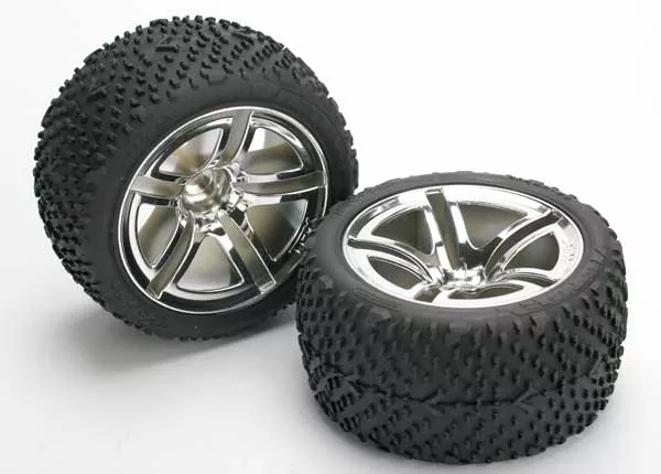Victory Tires on Twin-Spoke Wheels (Nitro Rear) (2)