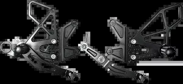 Vortex V2 Rearset – Black – YZF R6