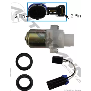 WASHER PUMP W/GROMMET