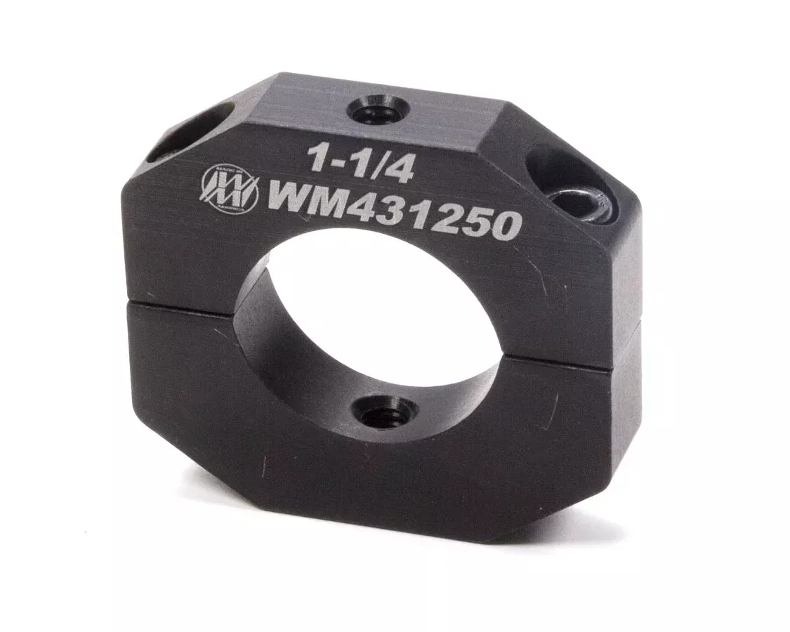 Wehrs Machine & Racing Products Accessory Clamp 1-1/4in Aluminum 1/4-20 Holes WM431250