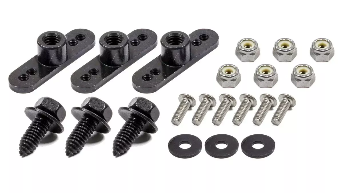 Wehrs Machine & Racing Products Mud Cover Conversion Plates 5/16-18 Steel 3pk WM377S-312-3