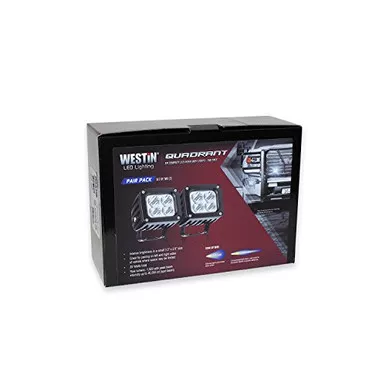 Westin 09-12252B-PR Black Quadrant LED Aux Light