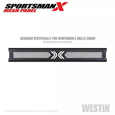 Westin 40-13015 Textured Black Sportsman X Mesh Panel fits Silverado, Ram 1500