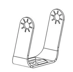 Westin 58-991PK Driving/ Fog Light Mounting Bracket; Outlaw