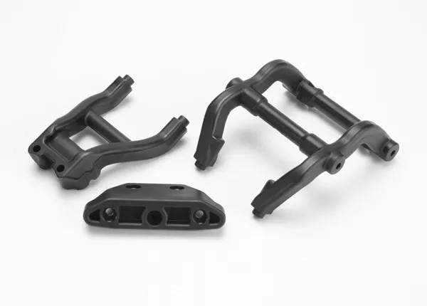 Wheelie Bar Mounts/ Rear Skidplate (Black)