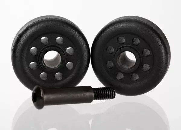 Wheels (2) & Axle (for Wheelie Bar, #TRA6978)
