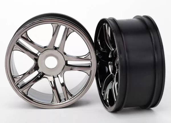 Wheels, Split-Spoke (Black Chrome) (Rear) (2)
