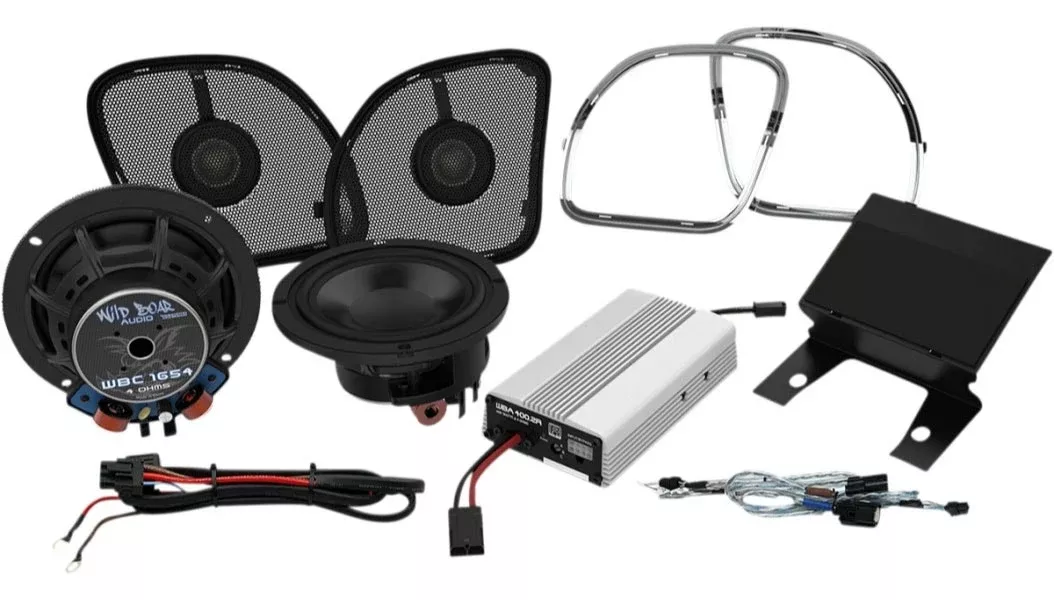 Wild Boar Audio 400 Watt Amp 6.5″ Speaker Kit Harley Touring FLTR 15-23