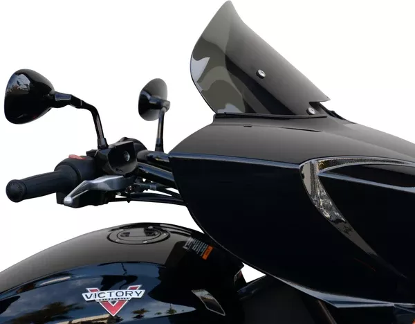 Wind Vest Windshield - Dark Smoke - 10" - Victory