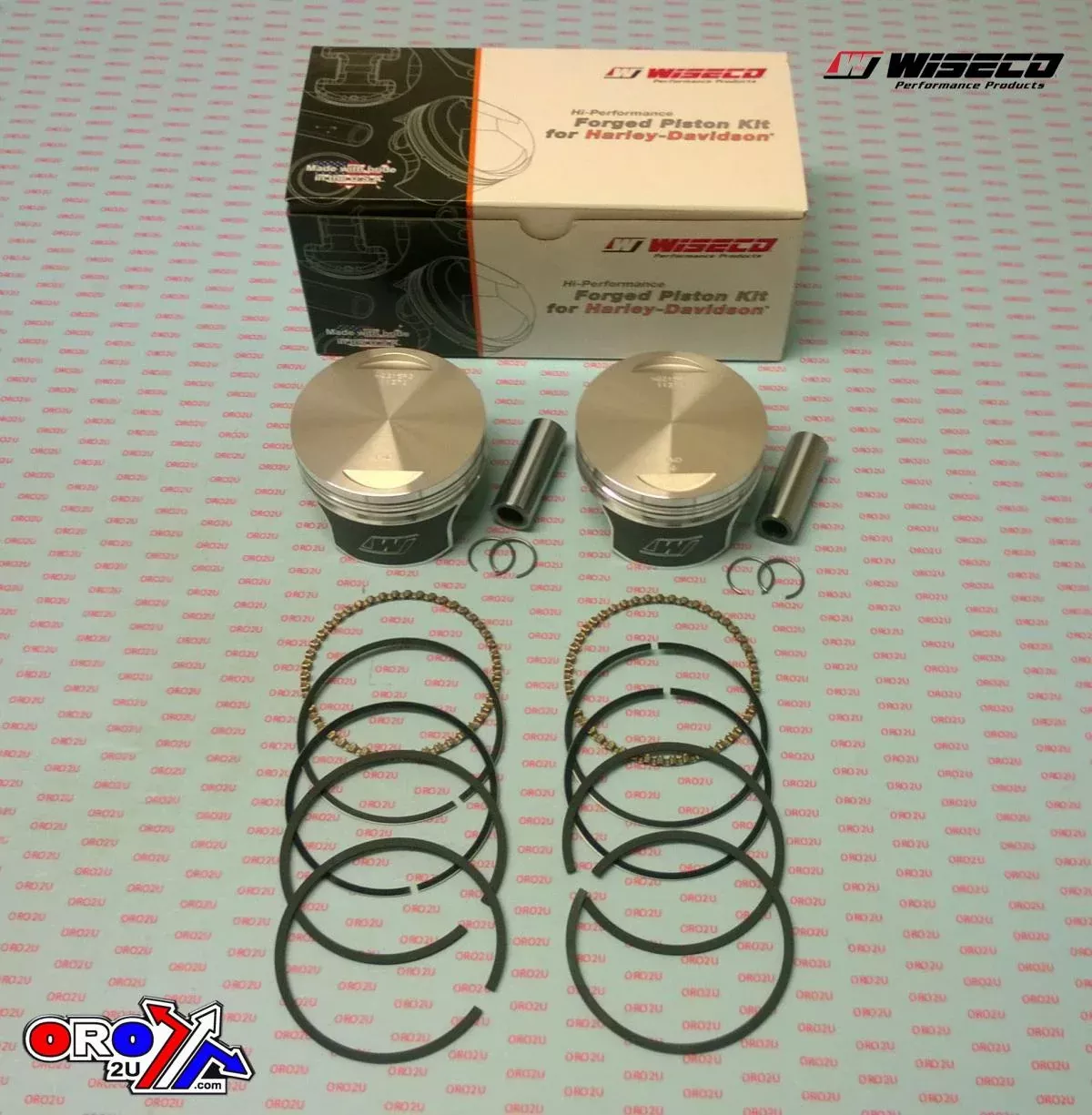 Wiseco Tracker Series Kit HD, WISECO WK0215P1, 1340 EVO Flat Top 8.5.:1 CR 3.4955