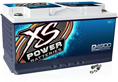 XS Power D4900 4000 Amp 12V Group 49 Sealed AGM Battery for Car Audio