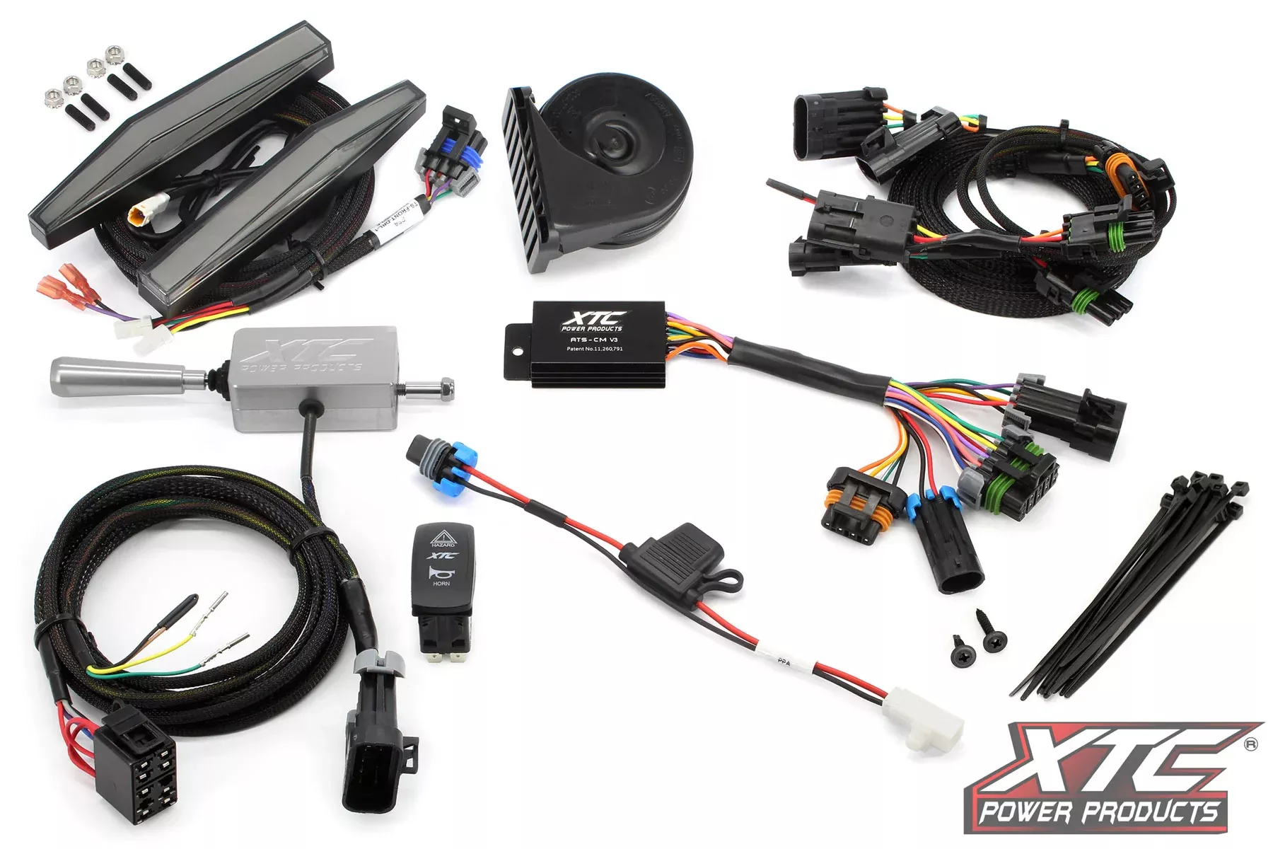 XTC POWER PRODUCTS Auto Turn Signal Kit W/ Billet Lever And Front Drl Lights Can-630-1387