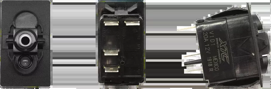 XTC POWER PRODUCTS Dash Switch Body Momentary Blue Bottom-630-1008