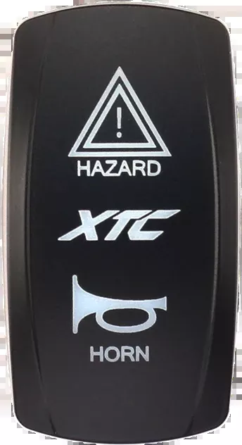 XTC POWER PRODUCTS Dash Switch Rocker Face Xtc Hazard/Horn-630-1079