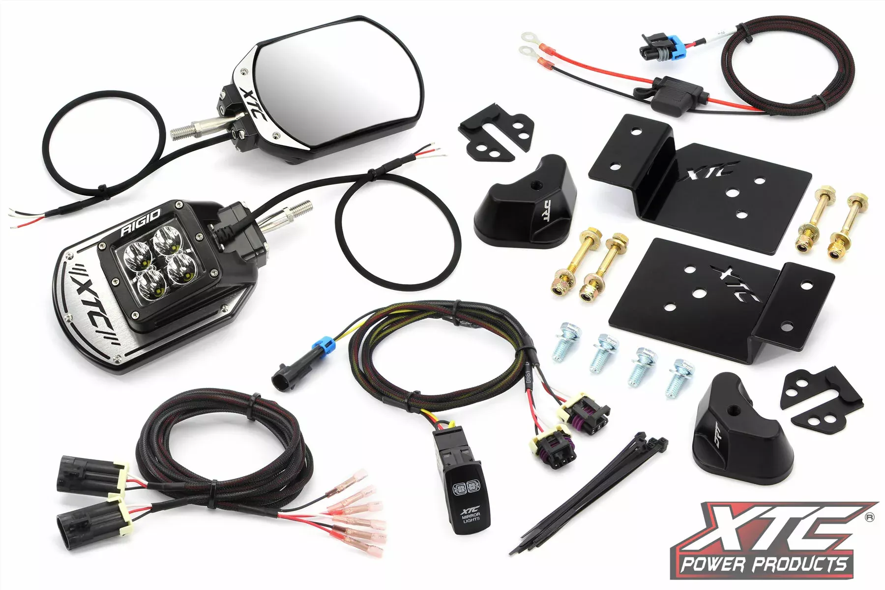 XTC POWER PRODUCTS Side View Mirror Kit Six12 Lit Kaw-630-1362