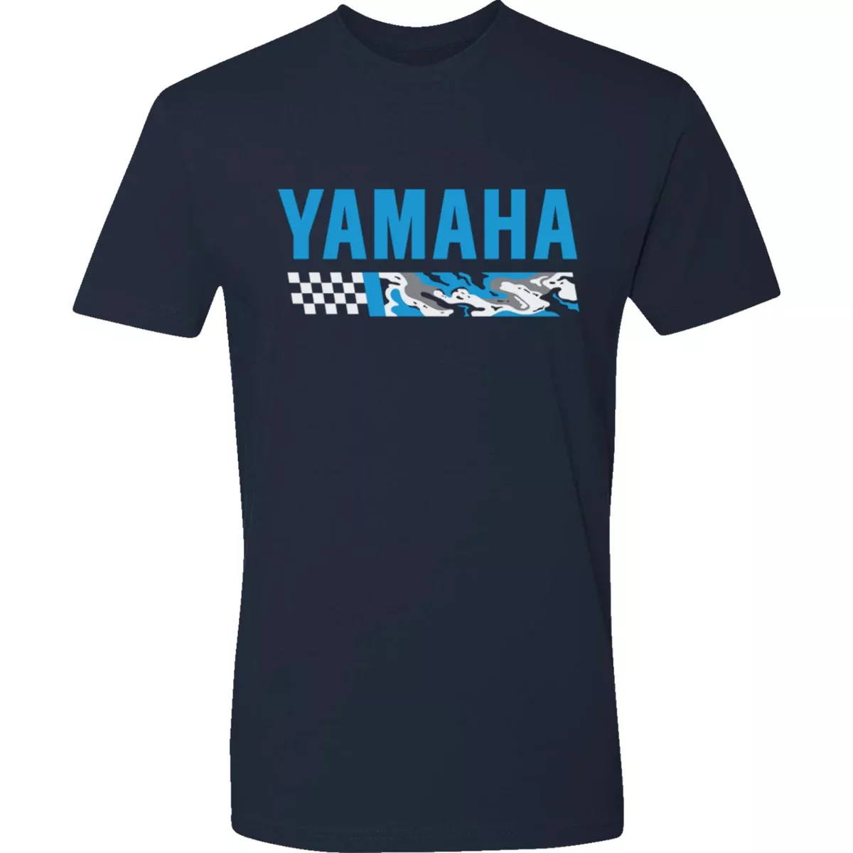 YAMAHA APPAREL Racing Camo Logo T-Shirt Blue