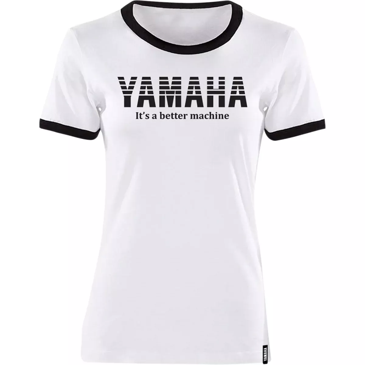 YAMAHA APPAREL Women’s Vintage T-Shirt White/Black