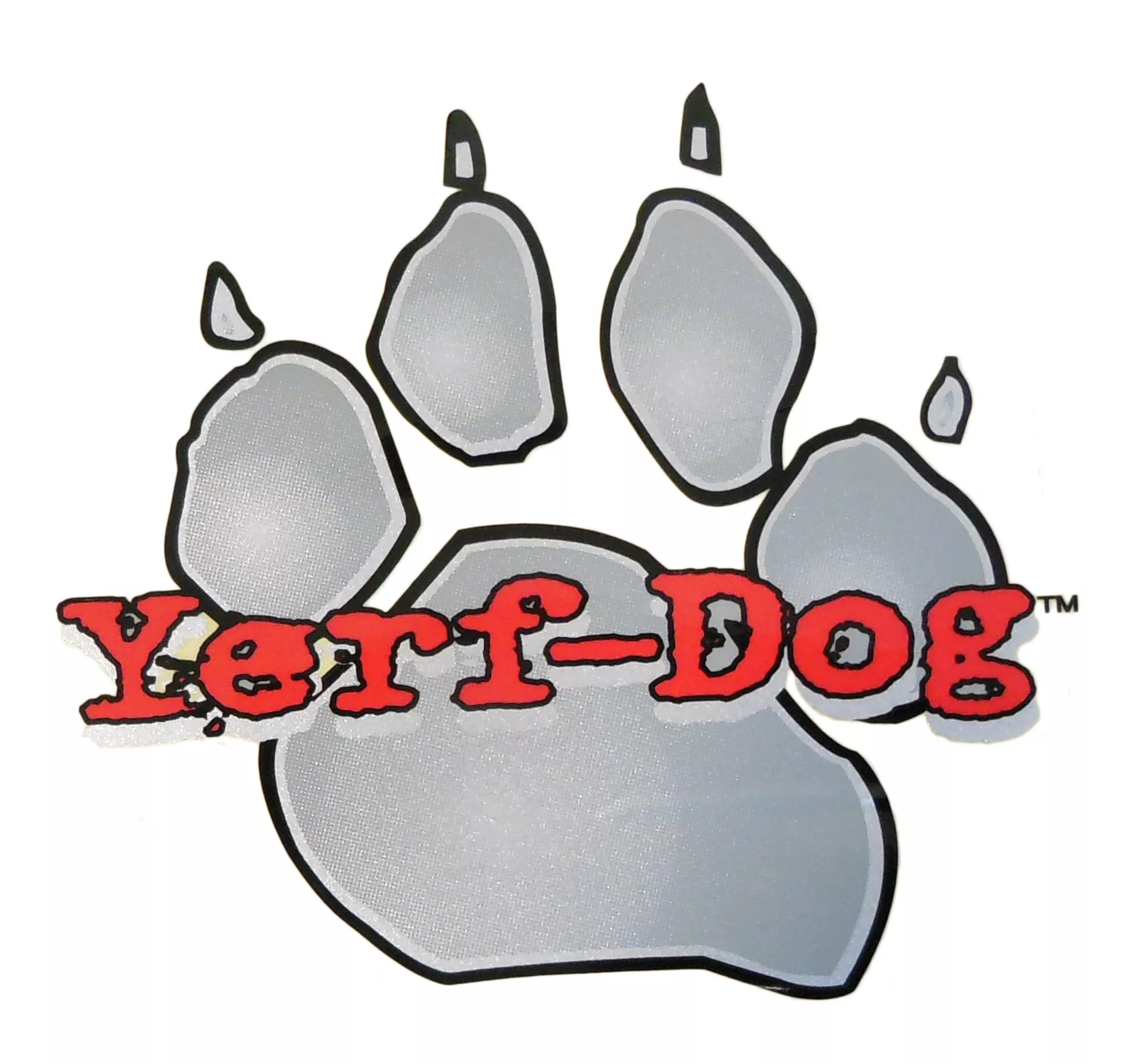 Yerf-Dog Paw Logo Decal / Sticker