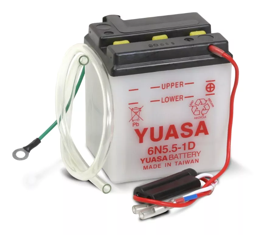 Yuasa 6N5.5-1D Yumicron 6 Volt Conventional Battery