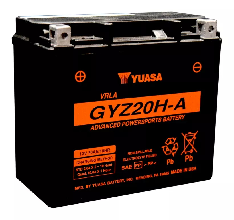 Yuasa GYZ20H-A Factory Activated AGM High Performance Battery