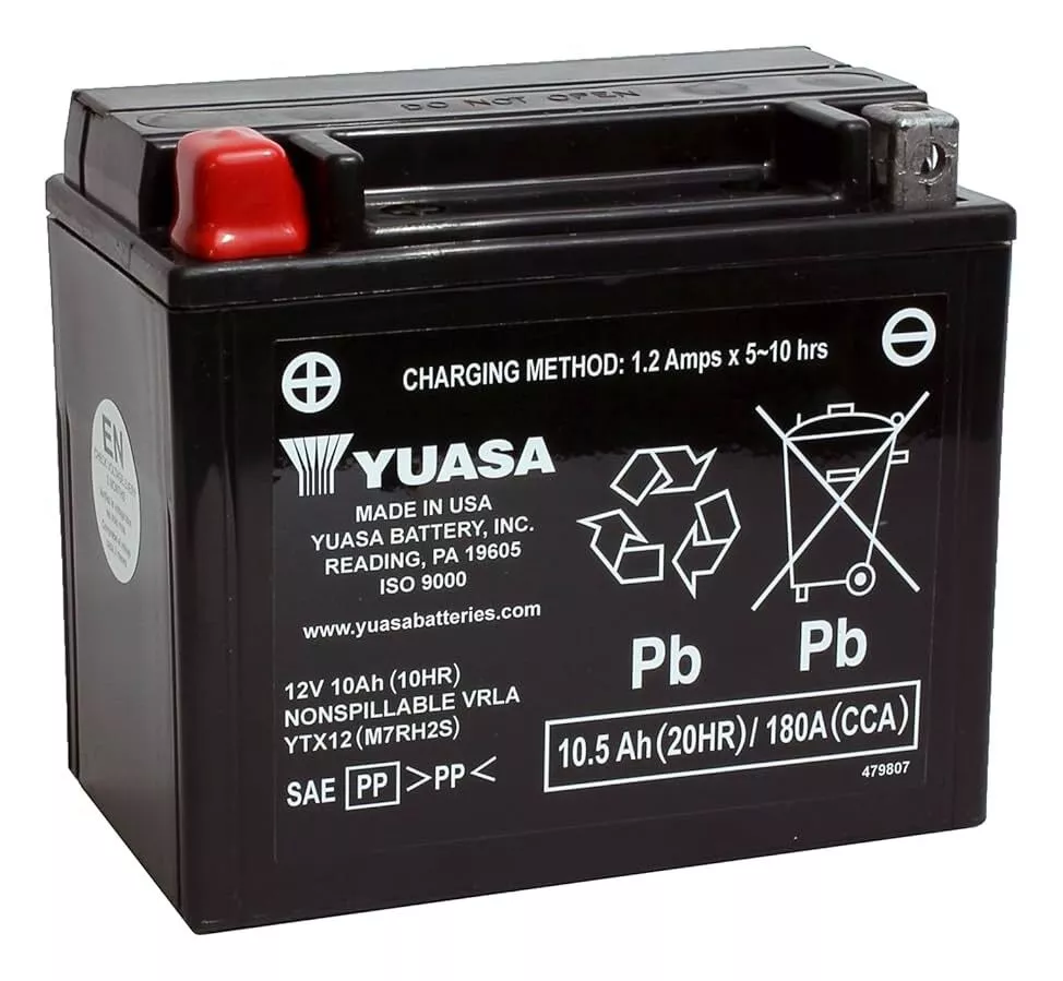 Yuasa YTX12 Factory Activated AGM Battery
