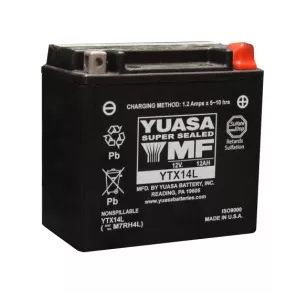 Yuasa YTX14L Factory Activated AGM Battery
