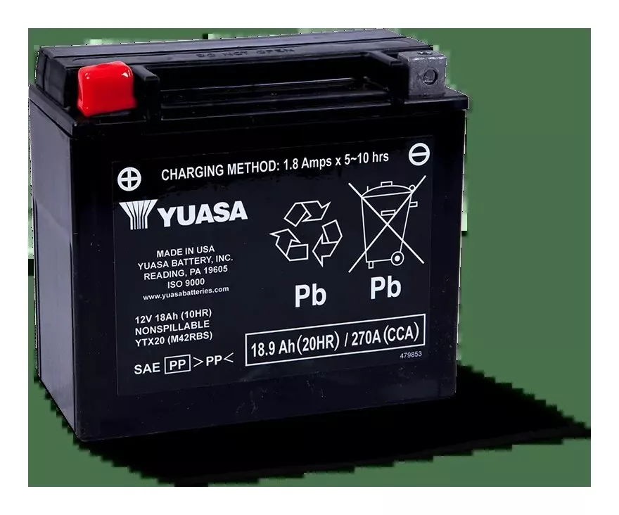 Yuasa YTX20 Factory Activated AGM Battery