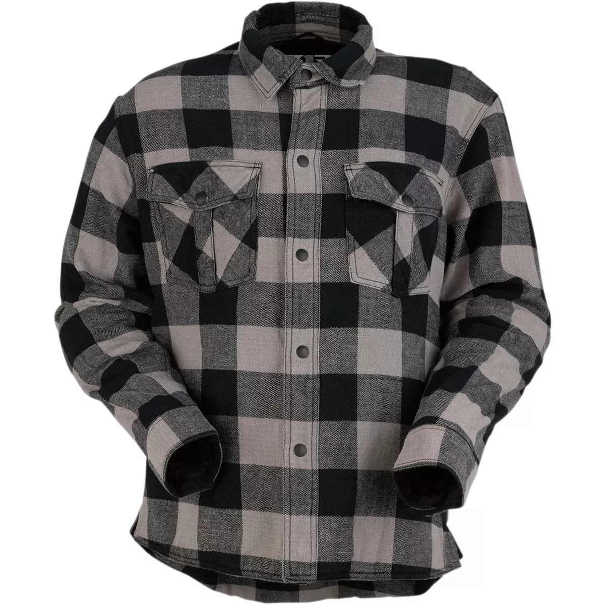 Z1R Duke Flannel Shirt Gray/Black